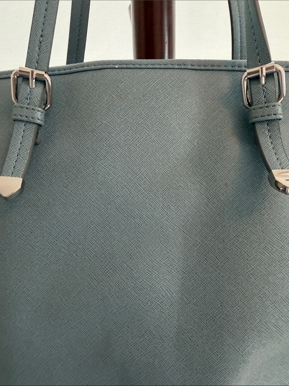 JustFab Tasha Cinch Tote Bag in Sky Blue - Picture 6 of 9